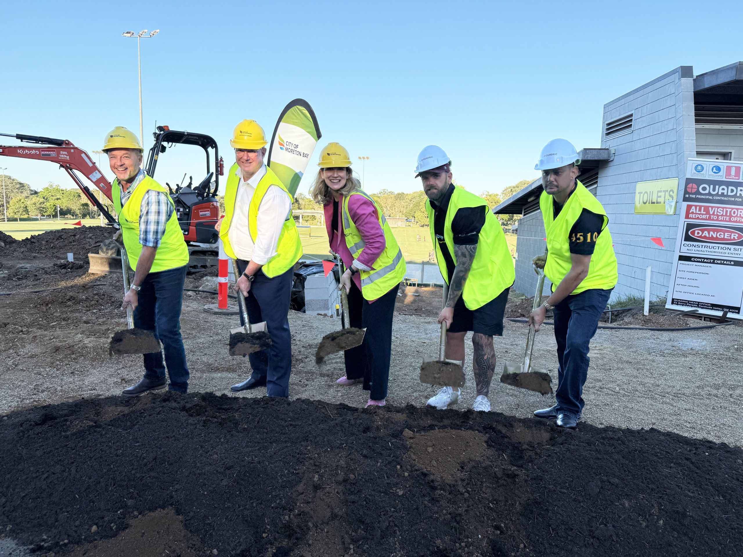 Caboolture Snakes Clubhouse Project Sod Turning